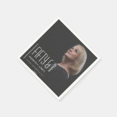 Fifty and Fabulous Photo 50th Birthday Party スタンダードカクテルナプキン (角)