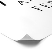 Fifty and Fabulous Photo 50th Birthday Party ポスター (角)