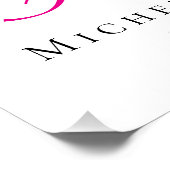 Fifty and Fabulous Photo 50th Birthday Party ポスター (コーナー)