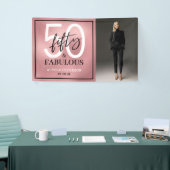 Fifty and Fabulous Photo 50th Birthday Party 横断幕 (トレードショー)