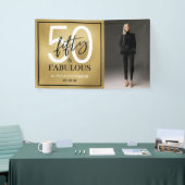 Fifty and Fabulous Photo 50th Birthday Party 横断幕 (トレードショー)