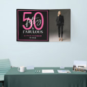 Fifty and Fabulous Photo 50th Birthday Party 横断幕 (トレードショー)
