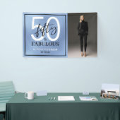 Fifty and Fabulous Photo 50th Birthday Party 横断幕 (トレードショー)