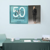 Fifty and Fabulous Photo 50th Birthday Party 横断幕 (トレードショー)