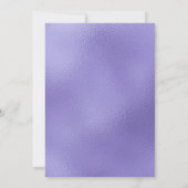 Fifty and Fabulous Purple Script 50th Birthday 招待状 (裏面)