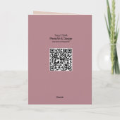 Fifty And Fabulous Rose Gold Perfume Birthday  カード (裏面)