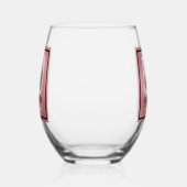 Fifty and Fabulous Script 50th Birthday ステムなしワイングラス (右)