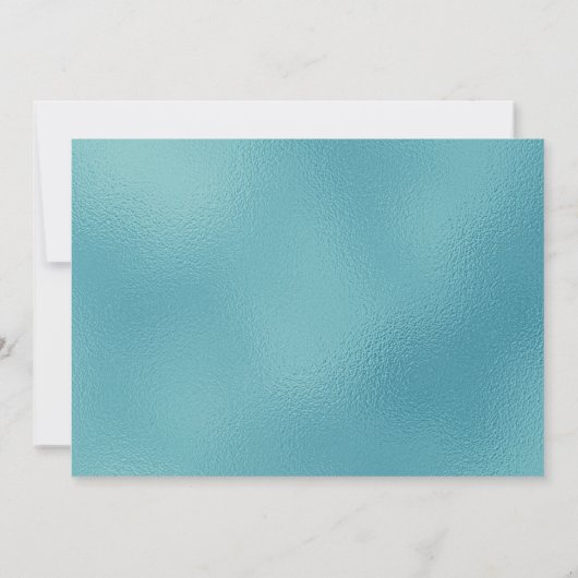 Fifty and Fabulous Script Photo 50th Birthday 招待状 (裏面)