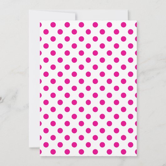 Fifty and Fabulous Script Pink 50th Birthday Party 招待状 (裏面)