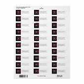 Fifty and Fabulous Script Return Address Labels ラベル (フルシート)