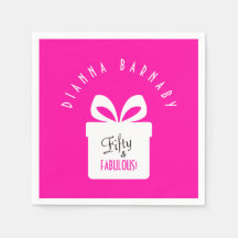 Fifty & FABULOUS! 女の子のピンクの誕生日パーティー