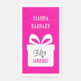 Fifty & FABULOUS! 女の子らしいホットピンクの誕生日パーティー