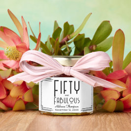 Fifty Fabulous Black White Art Deco 50th Birthday