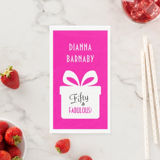 Fifty & FABULOUS! Girly Hot Pink Birthday Party (インサイチュ)