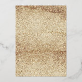 Fifty & Fabulous Gold Foil Dress 50th Birthday  箔招待状 (裏面)