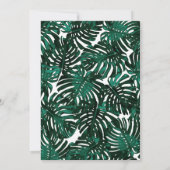 Fifty + Fabulous Green Tropical 50th Birthday 招待状 (裏面)