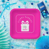 Fifty & FABULOUS! Hot Pink 50th Birthday Party ペーパープレート (パーティー)