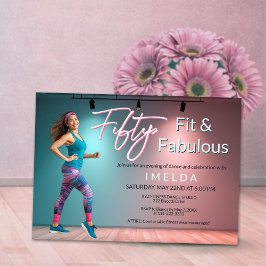 Fifty Fit and Fabulous Invitation 招待状