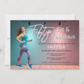 Fifty Fit and Fabulous Invitation 招待状 (正面)