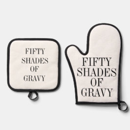 Fifty Shades of Gravy Shirt 鍋つかみ&鍋敷きセット