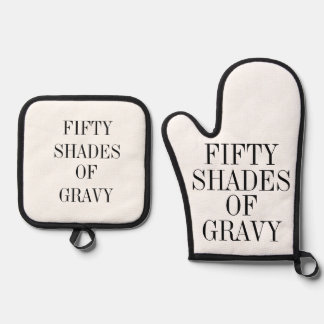 Fifty Shades of Gravy Shirt 鍋つかみ&鍋敷きセット