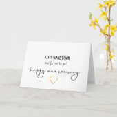 Fifty Years Down Anniversary Card カード (黄色い花)