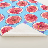 Figスライス水彩模様 シェルパブランケット (3/4)