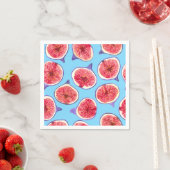 Figスライス水彩模様 スタンダードカクテルナプキン (インサイチュ)