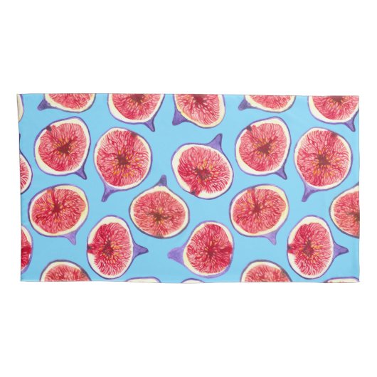 Figスライス水彩模様 枕カバー (裏面-右)