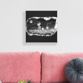 Fig & Blinky Graveyard Stretched Canvas Print キャンバスプリント (インサイチュ (リビング))