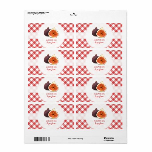 Fig Jamラベル ラベル (フルシート)