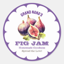 Fig Jamヴィンテージラベルの保存 ラウンドシール