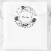 Fig Jam Sketchラベモダンル ラウンドシール (バッグ)