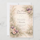 Fig Orchard Elegance Bridal Shower 招待状 (正面)