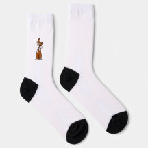 Fig the Fox Crew Socks