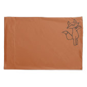 Fig the Fox outlined Pillow case set 枕カバー (裏面-左)
