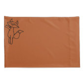 Fig the Fox outlined Pillow case set 枕カバー (裏面-右)