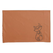 Fig the Fox outlined Pillow case set 枕カバー (正面右)