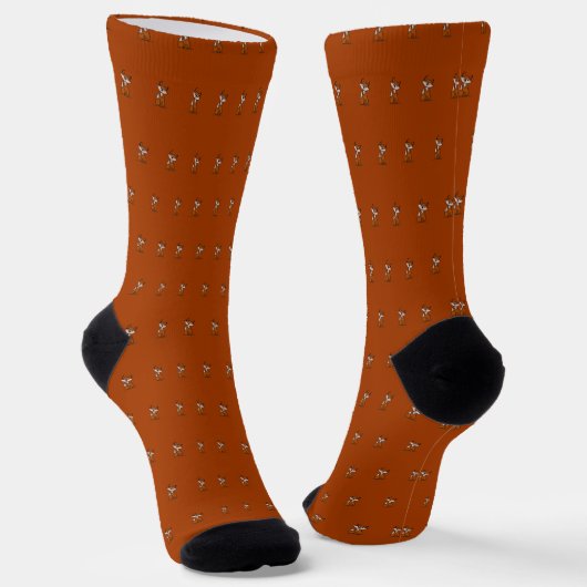 Fig the Fox pattern socks ソックス (傾斜あり)