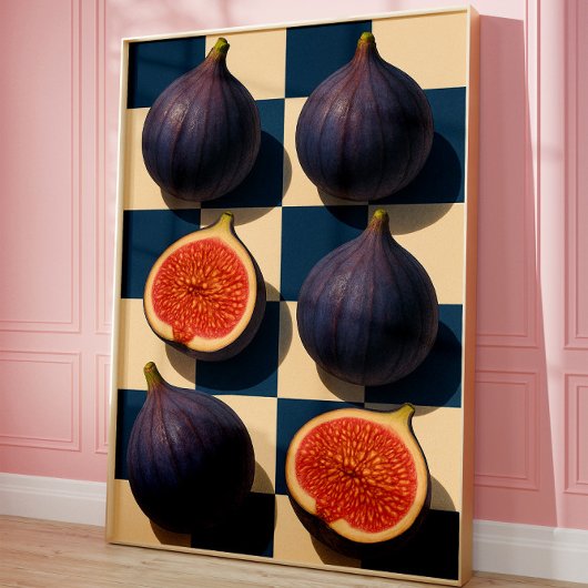 Fig wall art, Trendy Kitchen art for Food Lover ポスター