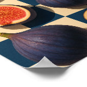 Fig wall art, Trendy Kitchen art for Food Lover ポスター (角)