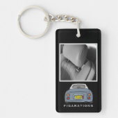 Figarations Lapis Gray Figaroフォトモノグラム キーホルダー (正面)