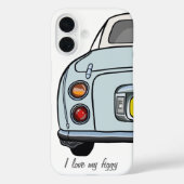 Figarations Name Pale Aqua Figaro Car Cute Case-Mate iPhoneケース (裏面)