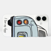 Figarations Name Pale Aqua Figaro Car Cute Case-Mate iPhoneケース (裏面 (横))