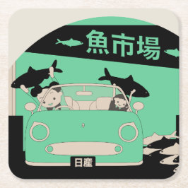 Figaroのコースター スクエアペーパーコースター