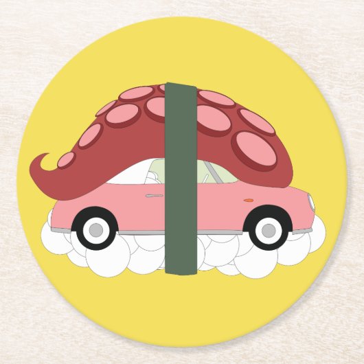 Figaroのコースター ラウンドペーパーコースター (正面)