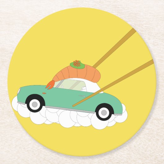 Figaroのコースター ラウンドペーパーコースター (正面)