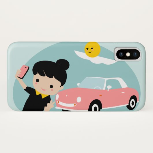 Figaroの電話箱 Case-Mate iPhoneケース (裏面(横))