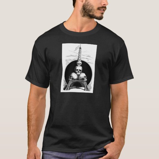 Figaro。 墓地のためのエッフェル塔 tシャツ (正面)