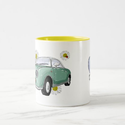 Figaro Emerald Green coffee mug ツートーンマグカップ (中央)